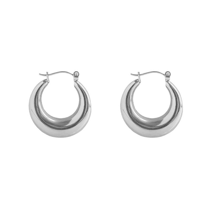 Gold-plated Silver Non-fading Hoop Earrings