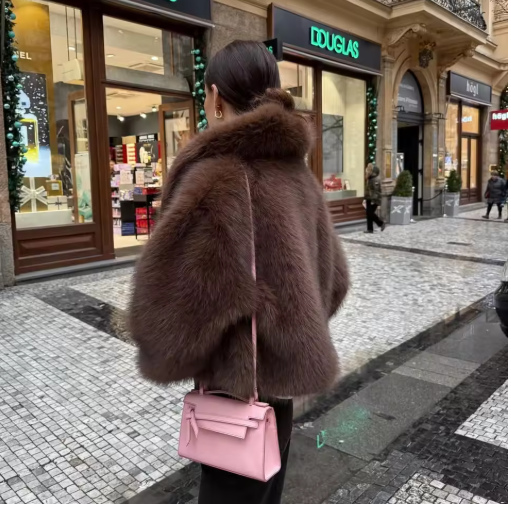 The Fuzzy Brown Classic Coat