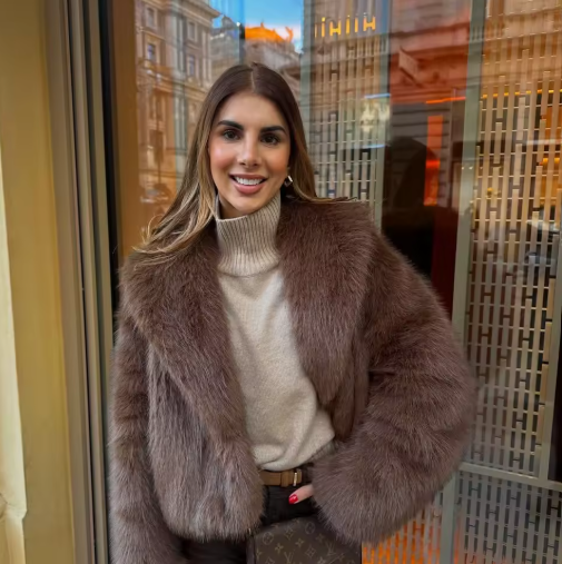 The Fuzzy Brown Classic Coat