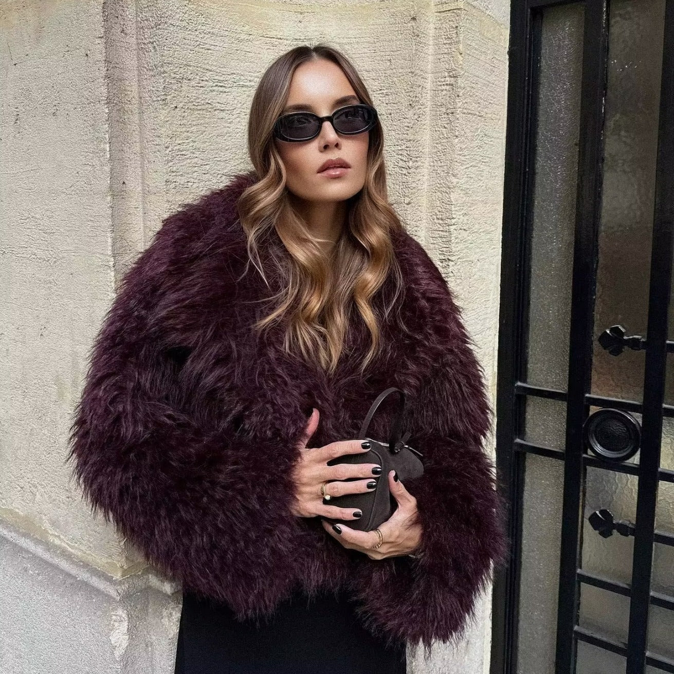 The Fuzzy Midnight Glam Jacket