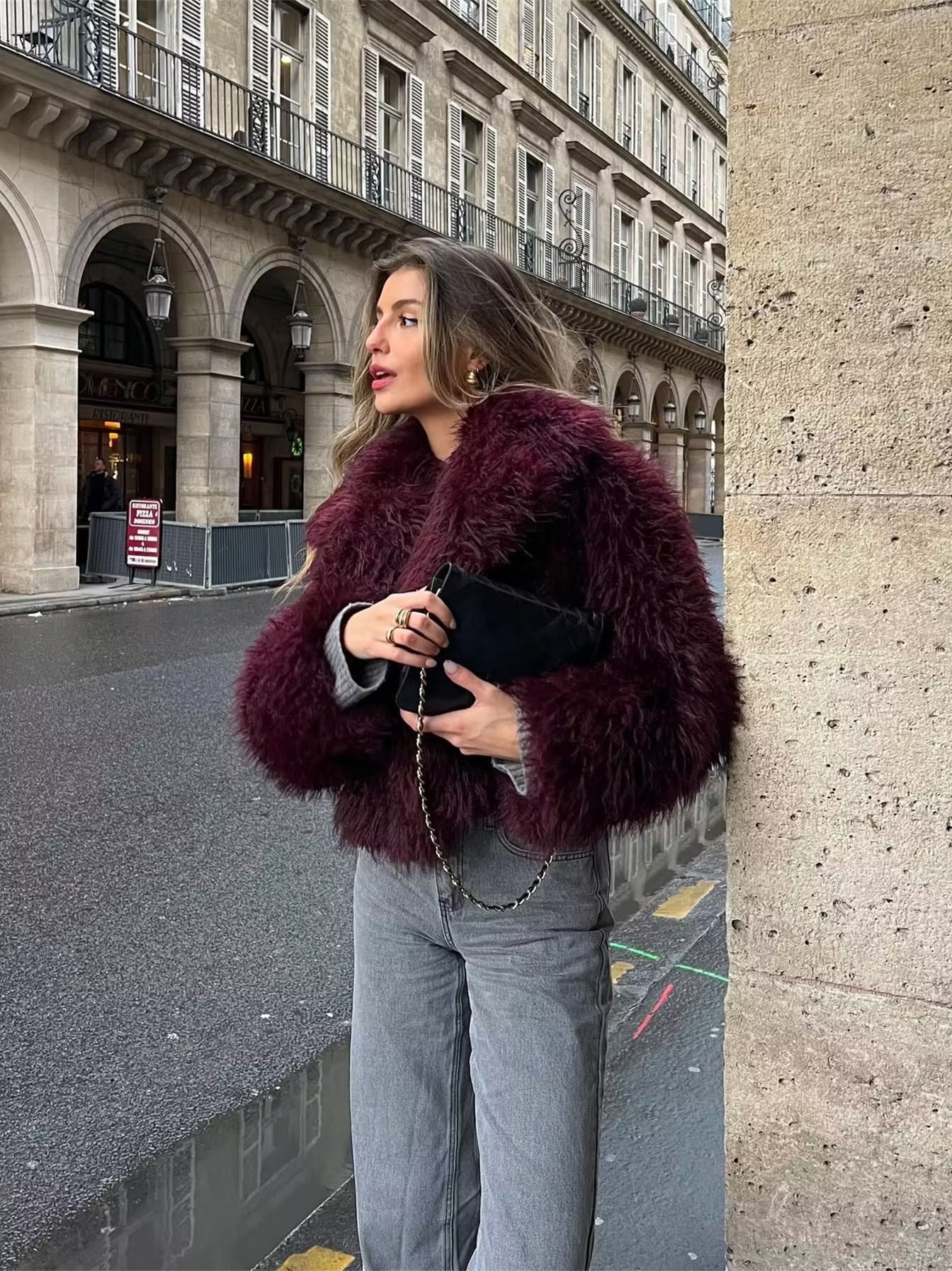 The Fuzzy Midnight Glam Jacket